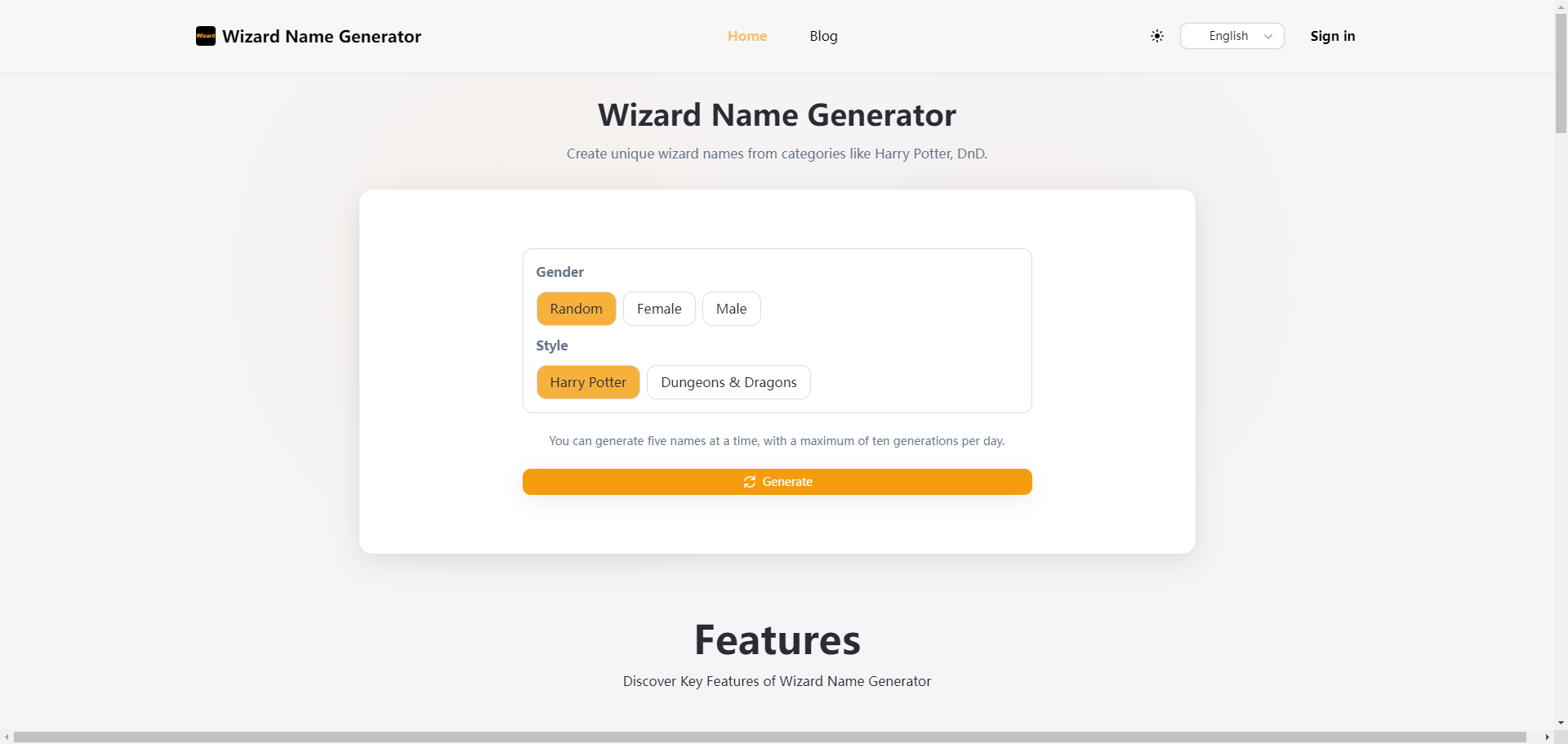 wizardnamegenerator-online image