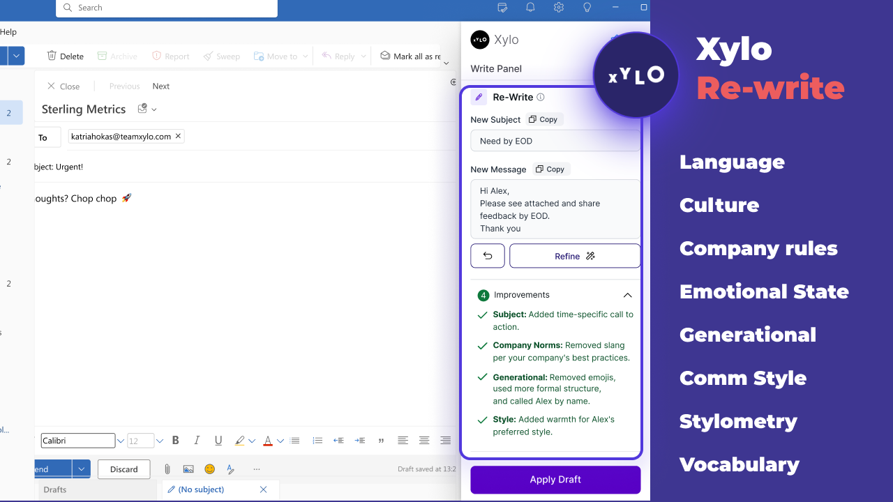 Xylo AI screenshot and logo