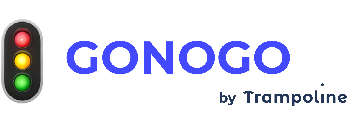 Go/NoGo - Strategic RFP evaluation tool screenshot and logo