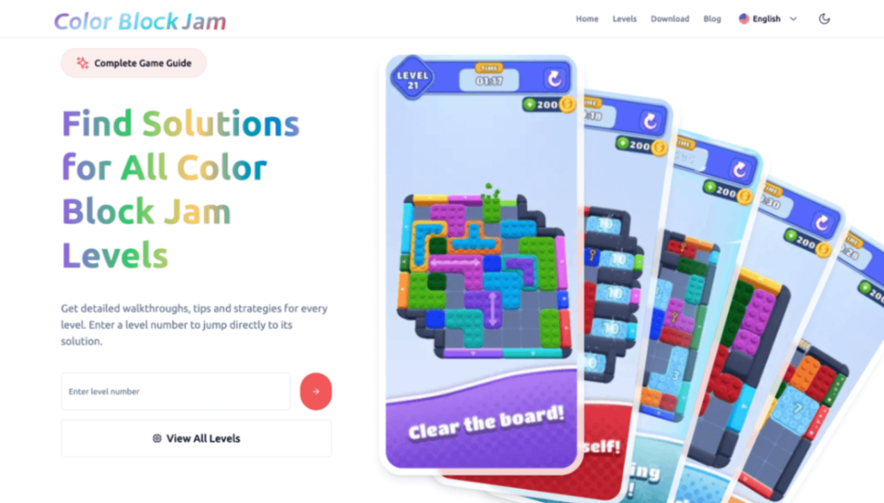 Color Block Jam screenshot and logo