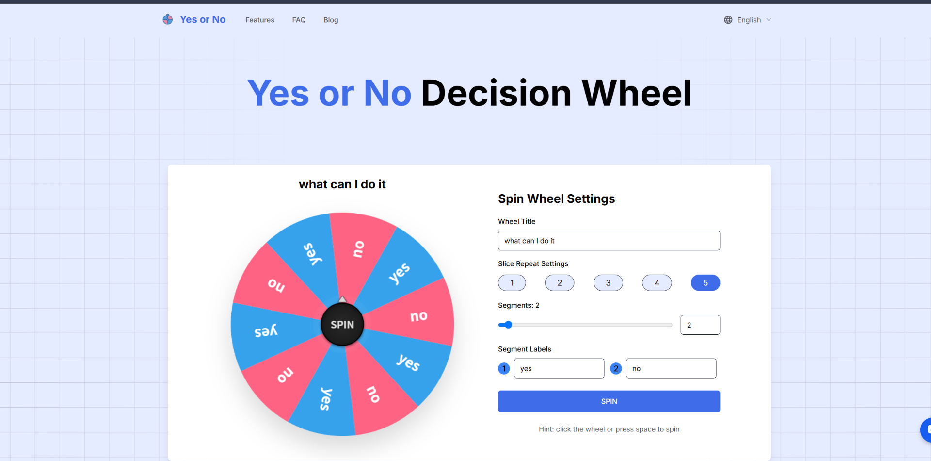 yes or no screenshot and logo