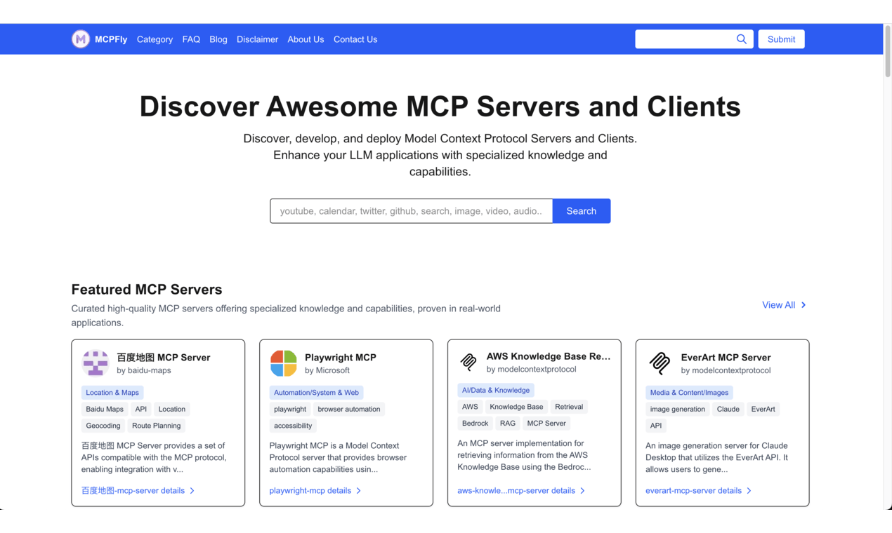 MCPFly screenshot and logo