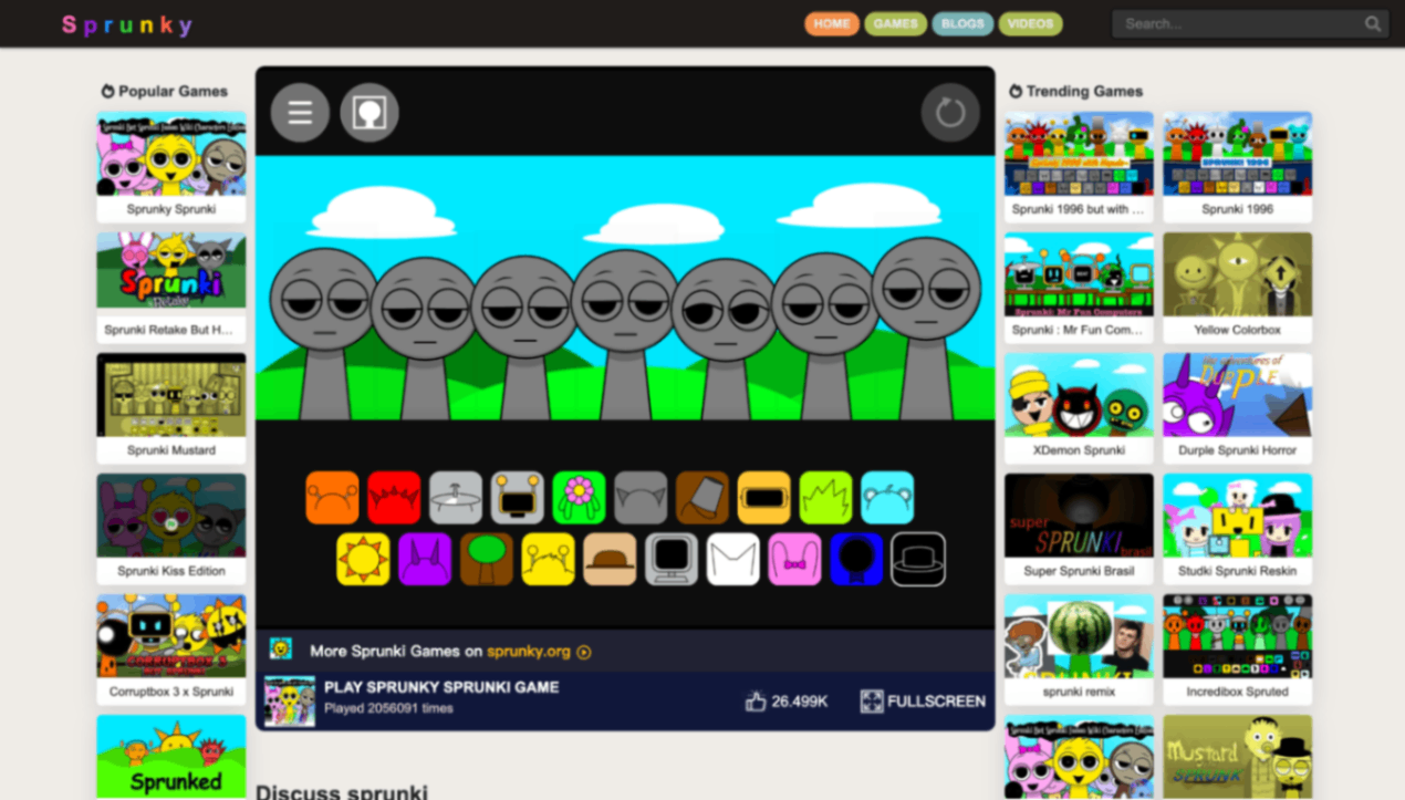 sprunky screenshot and logo