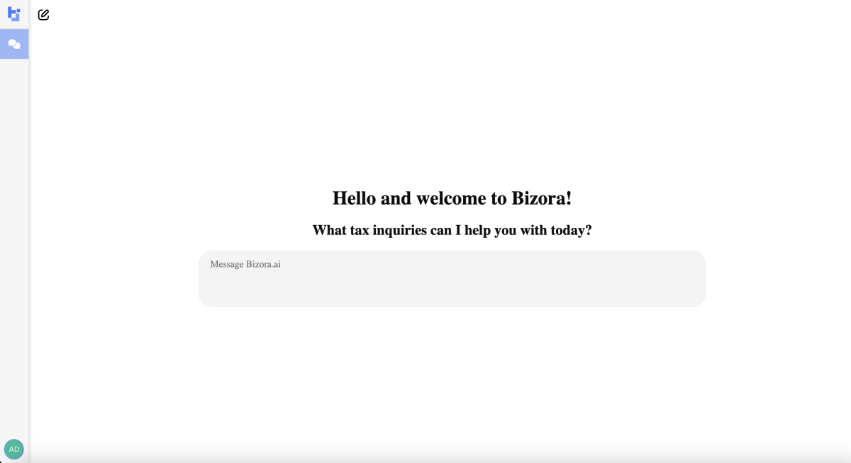 Bizora Inc. screenshot and logo