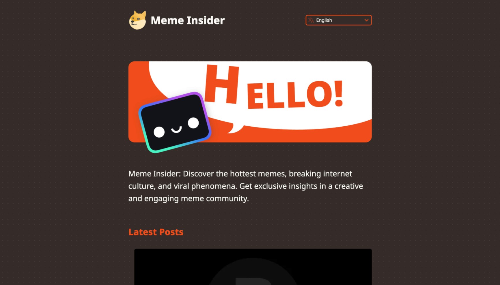Meme Insider screenshot and logo