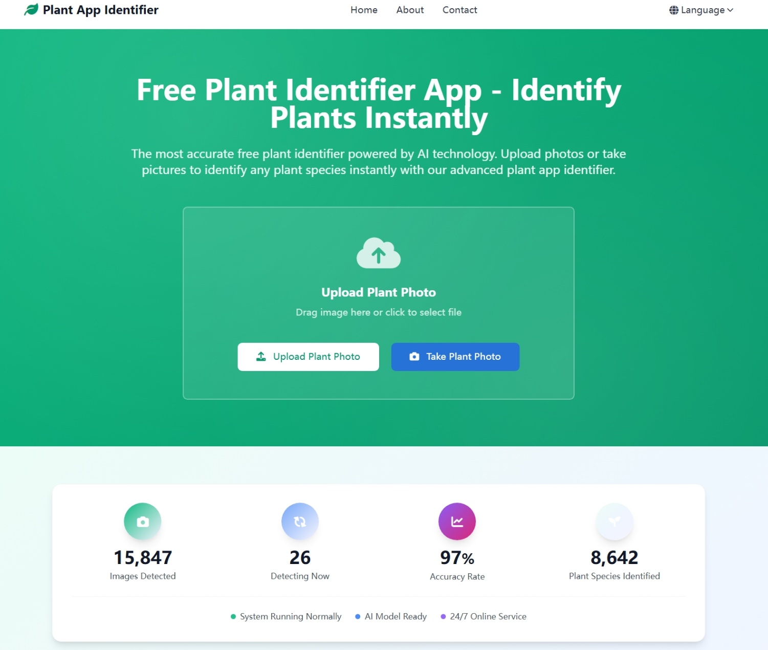 Plant App Identifier screenshot and logo