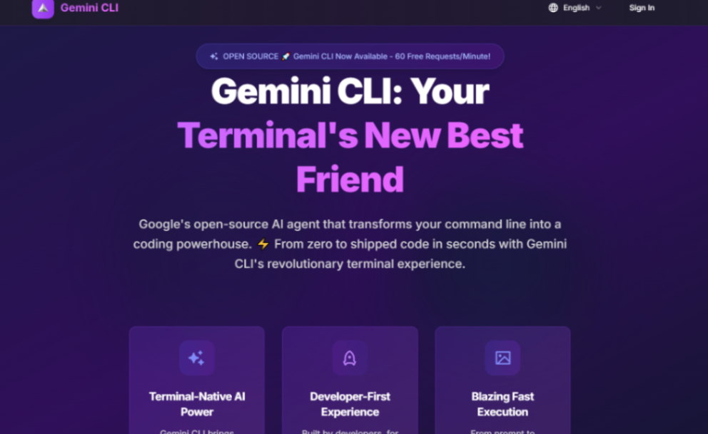 gemini cli screenshot and logo