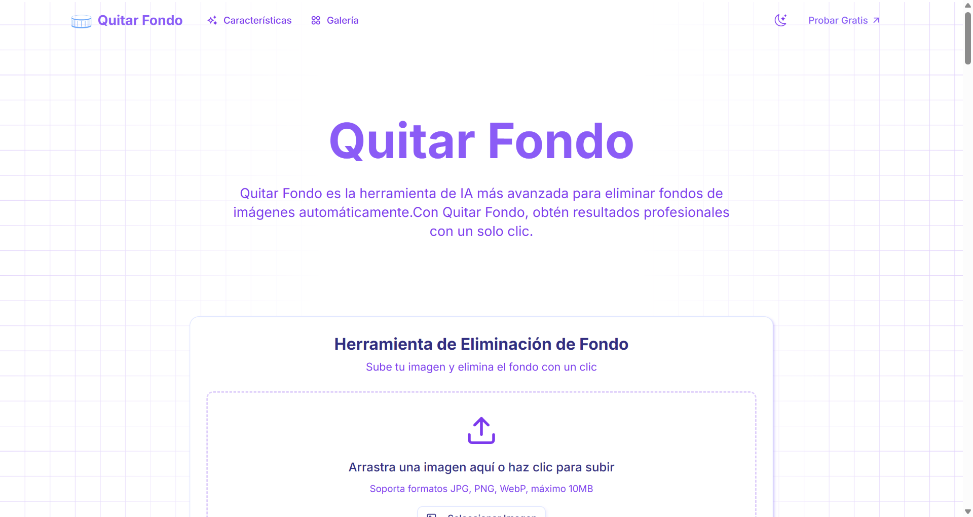 Quitar Fondo screenshot and logo