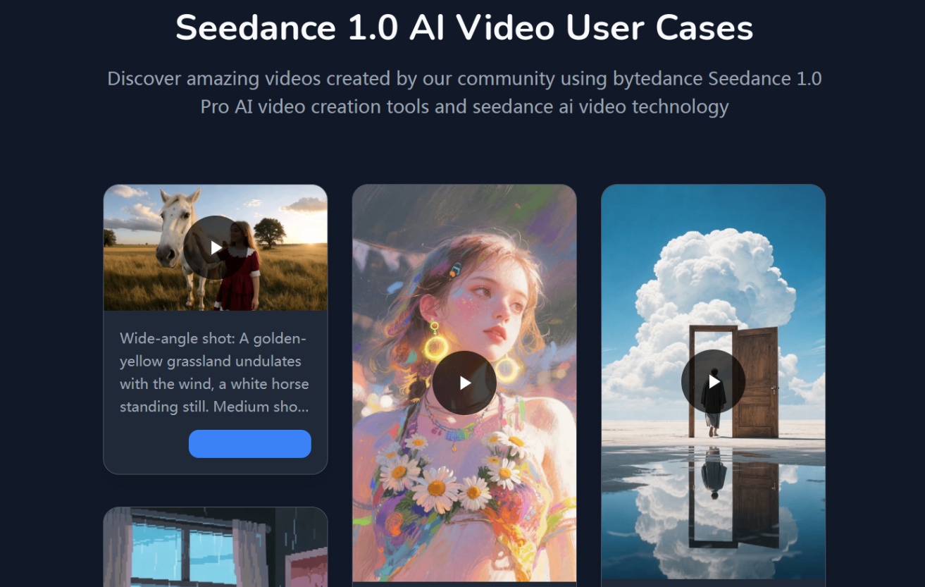 Seedance pro screenshot and logo