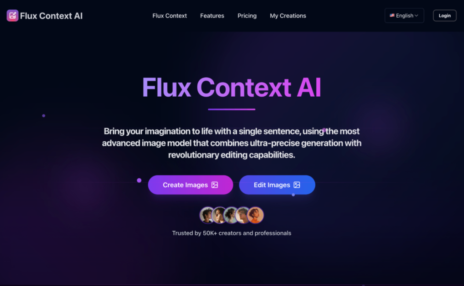 Flux Context AI screenshot and logo