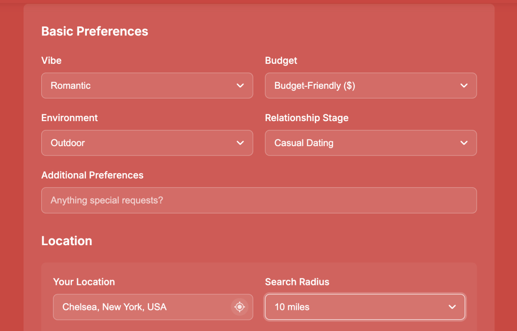 Date Idea Generator screenshot and logo