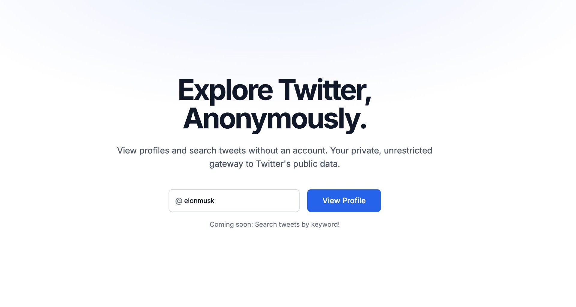 TwitterViewer.io screenshot and logo