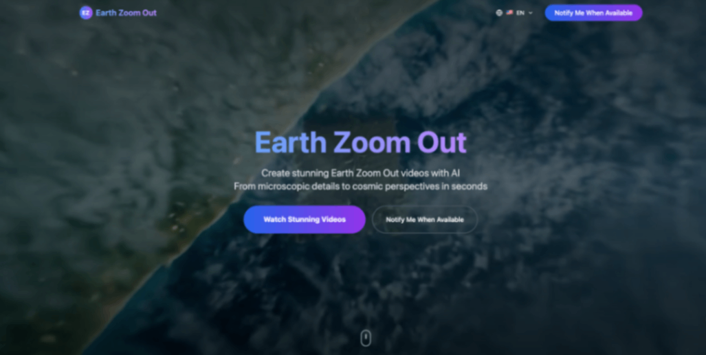 Earth Zoom Out screenshot and logo