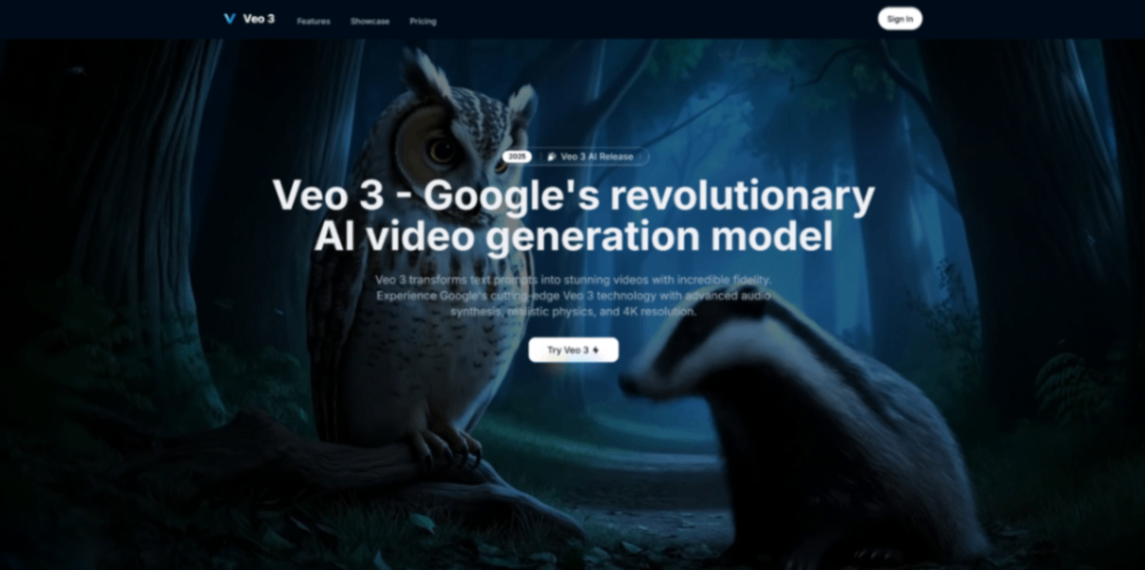 Veo 3 Art screenshot and logo