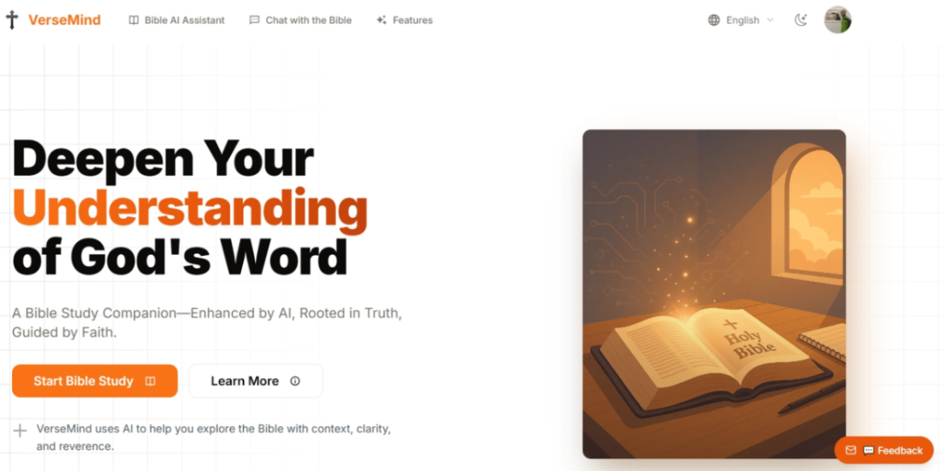 versemind screenshot and logo