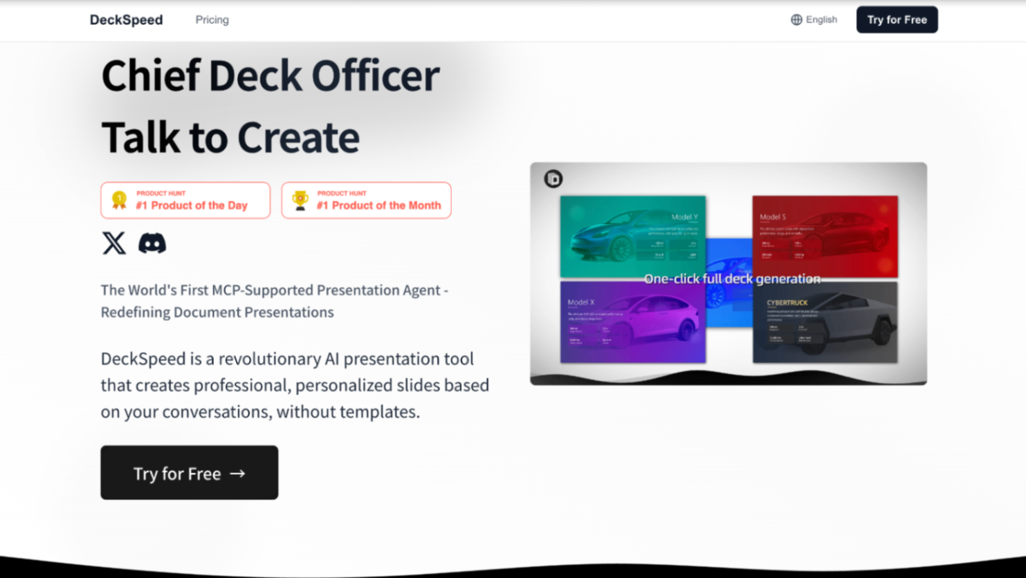 DeckSpeed screenshot and logo