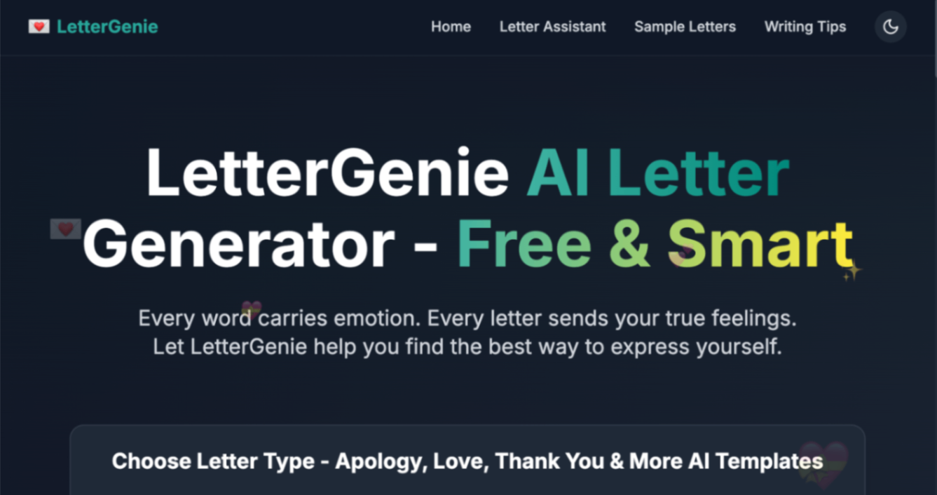 Letter Genie screenshot and logo