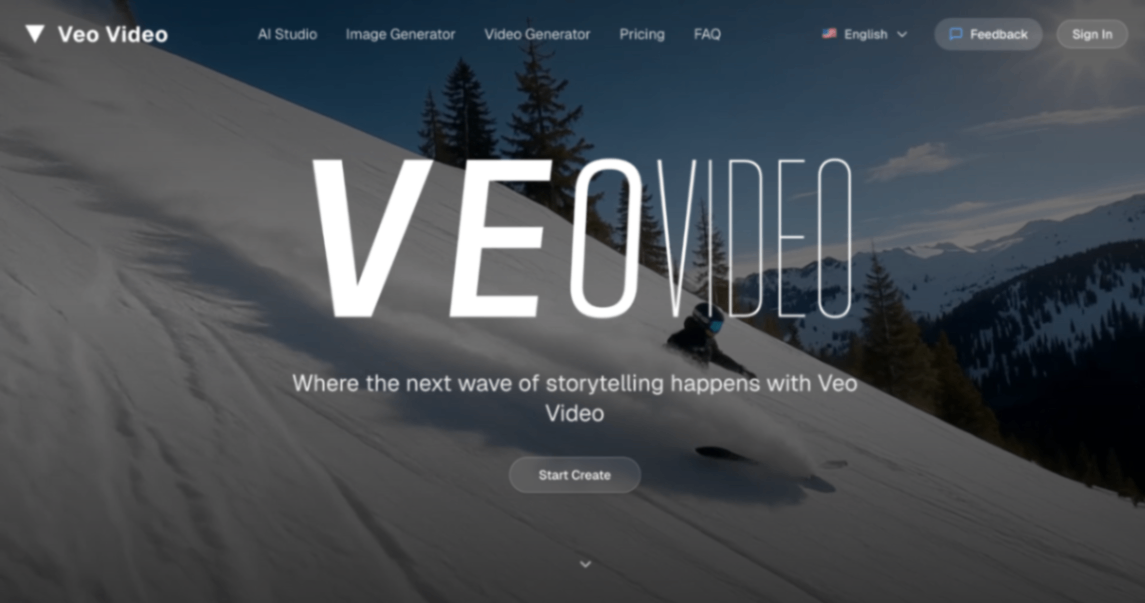 Veo Video screenshot and logo