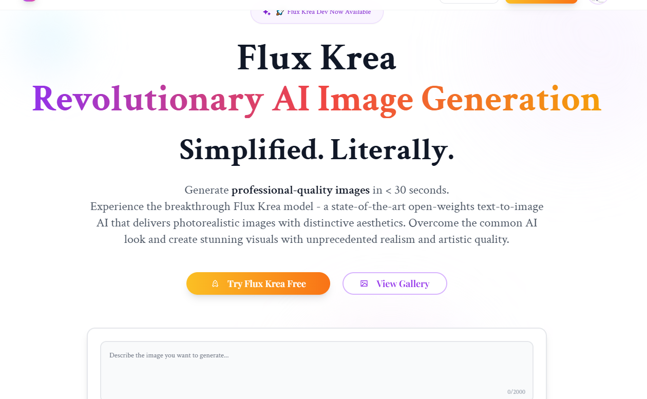 flux1-krea screenshot and logo