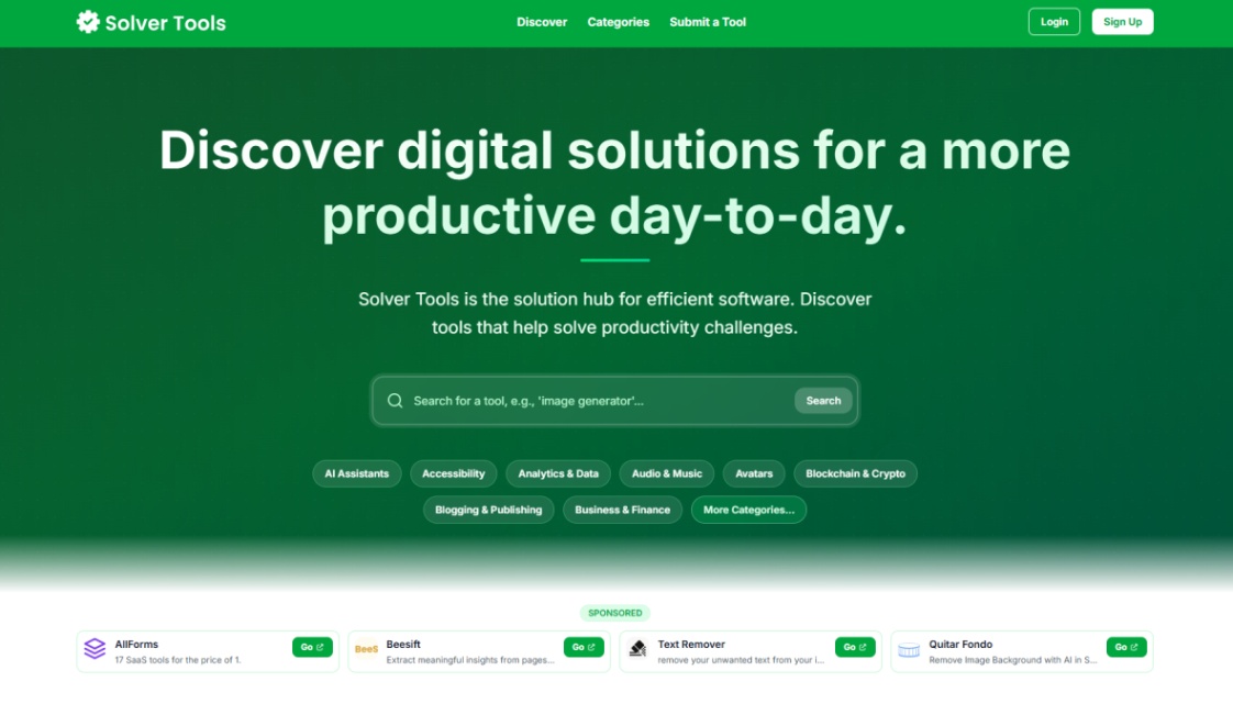 Solver Tools screenshot and logo
