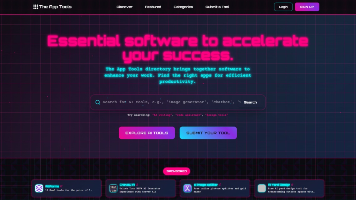The App Tools screenshot and logo