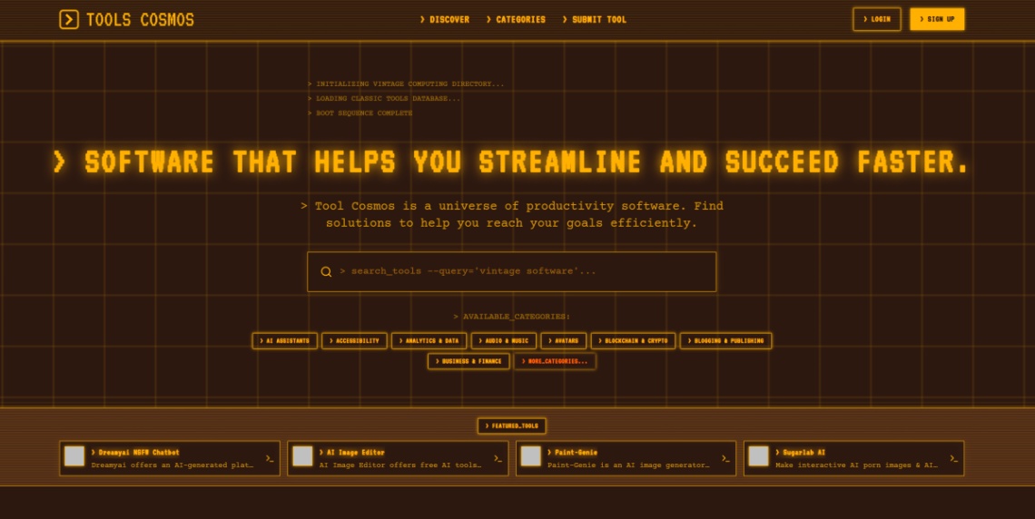 Tools Cosmos screenshot and logo