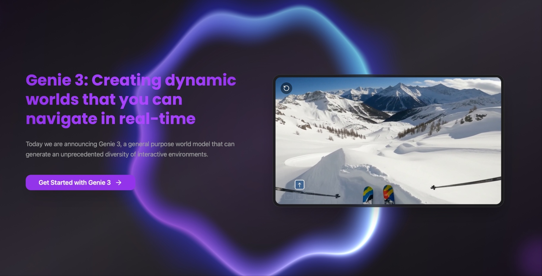 genie 3 screenshot and logo