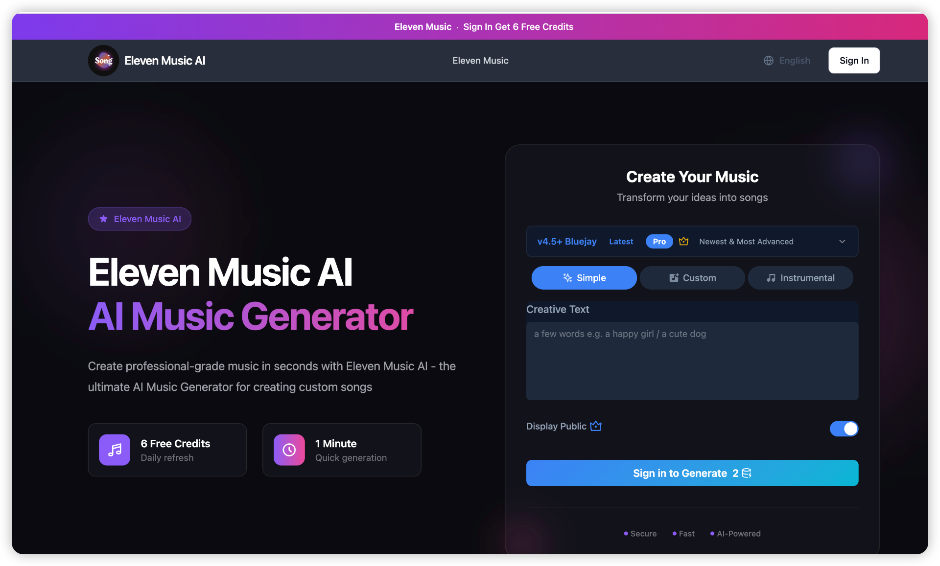 eleven music screenshot and logo