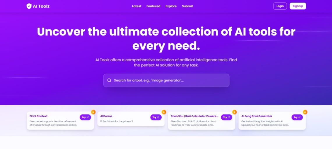 AI Toolz screenshot and logo