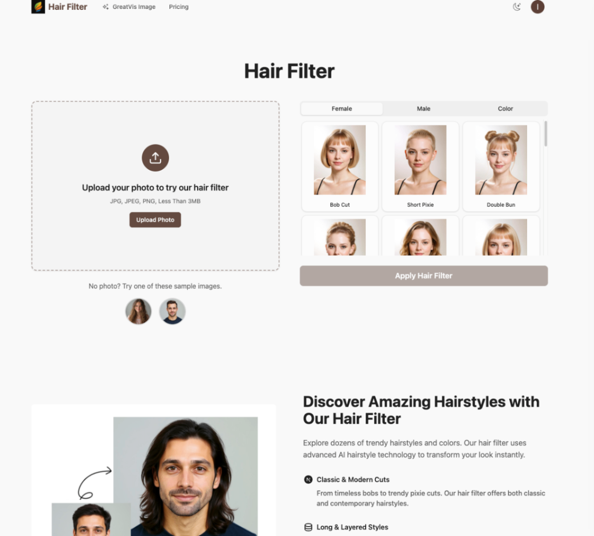 ai hair filter thumbnail