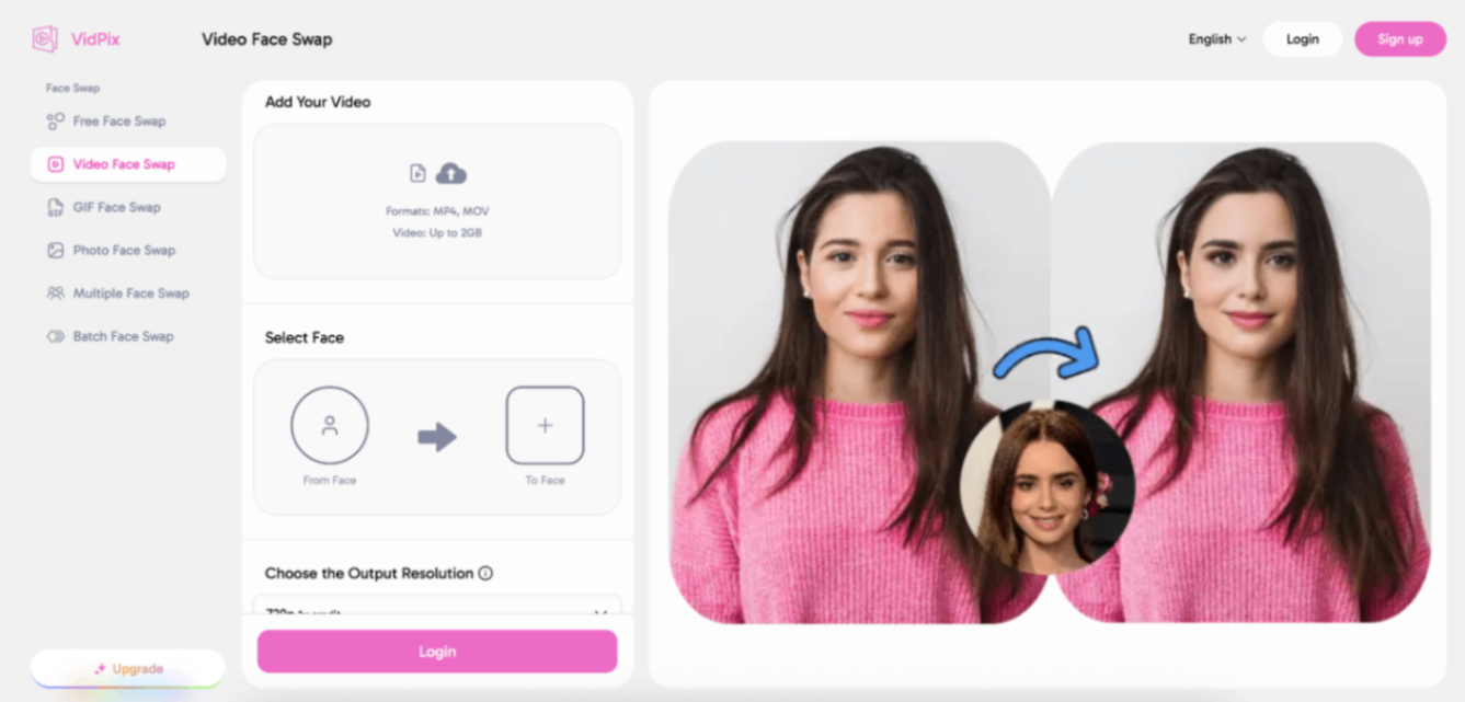 VidPix screenshot and logo