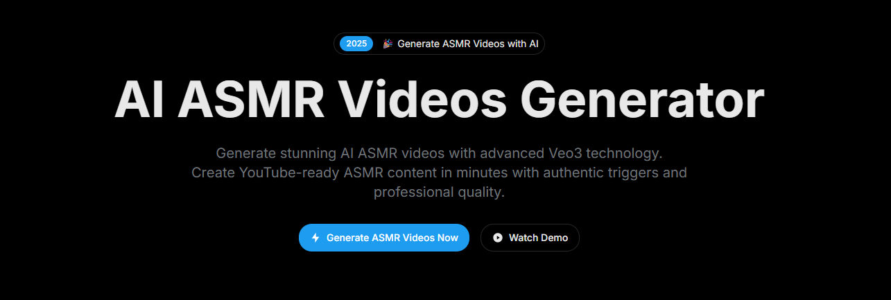 asmr videos screenshot and logo