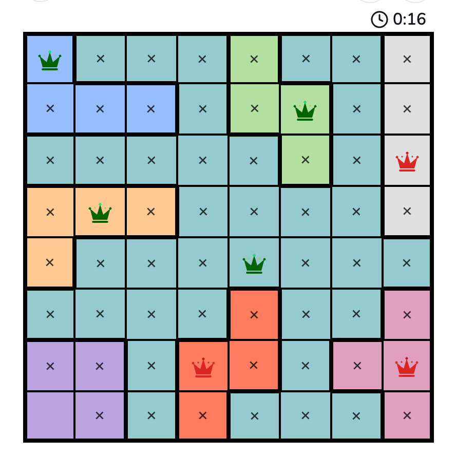 Queens Game screenshot and logo