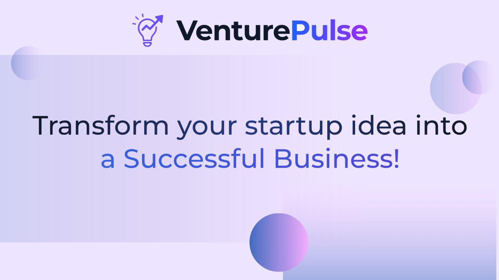 VenturePulse screenshot and logo