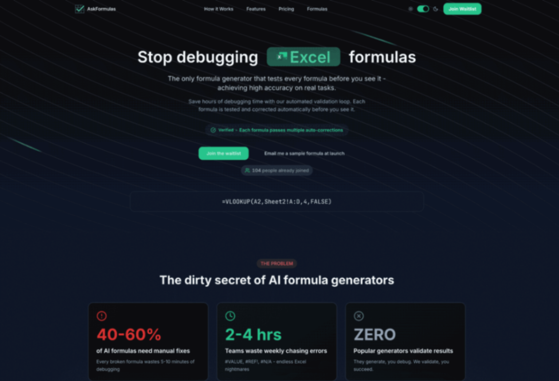AskFormulas screenshot and logo