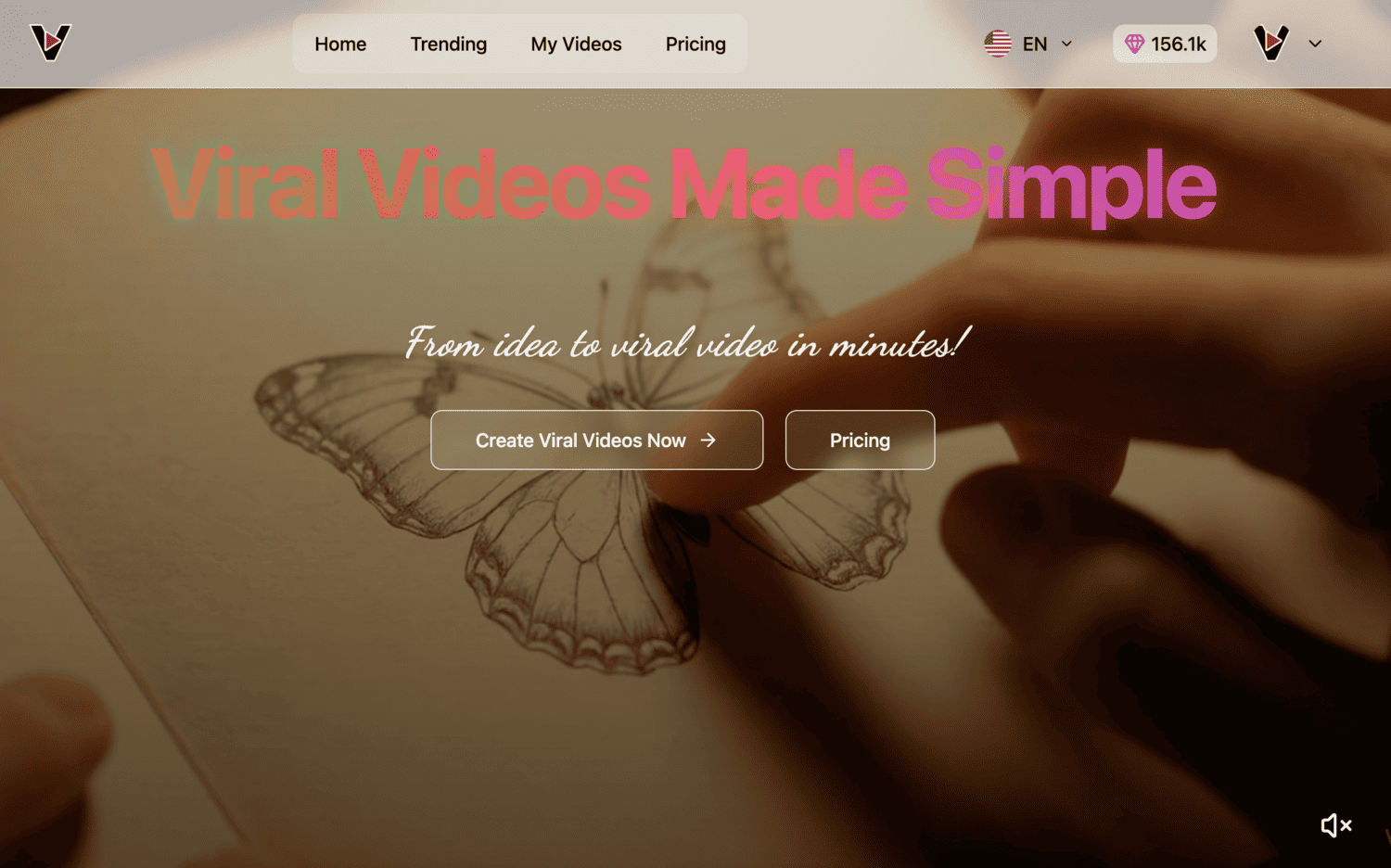 Viral AI Video Maker screenshot and logo