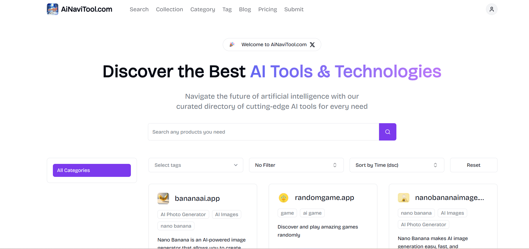 ainavitool.com screenshot and logo