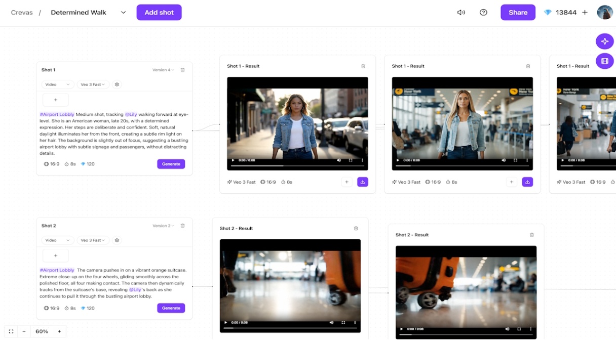 Crevas AI screenshot and logo