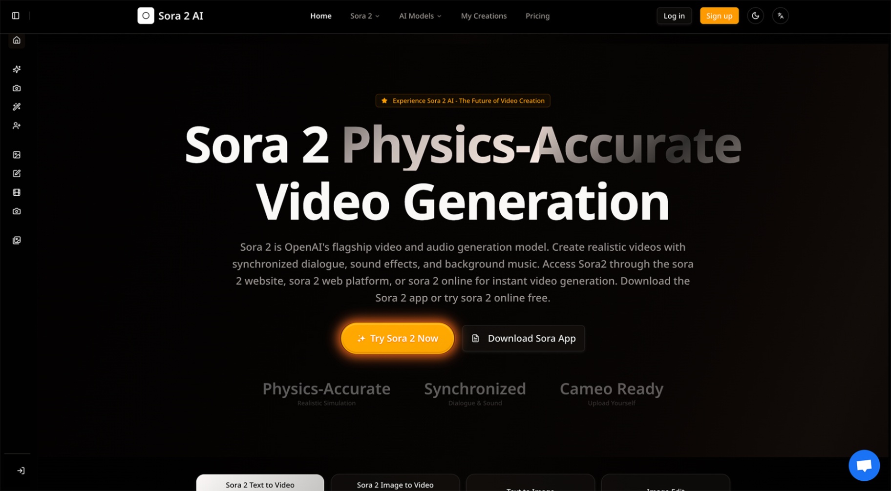 Sora 2 AI screenshot and logo