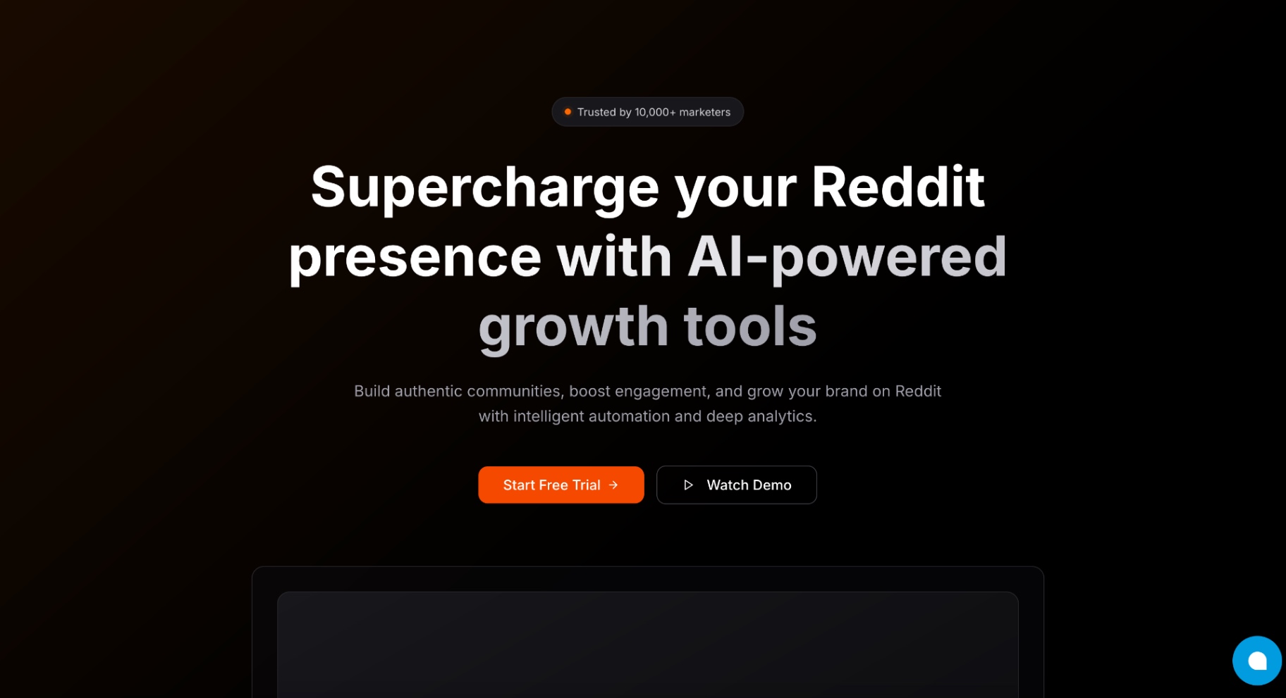 Reachara screenshot and logo