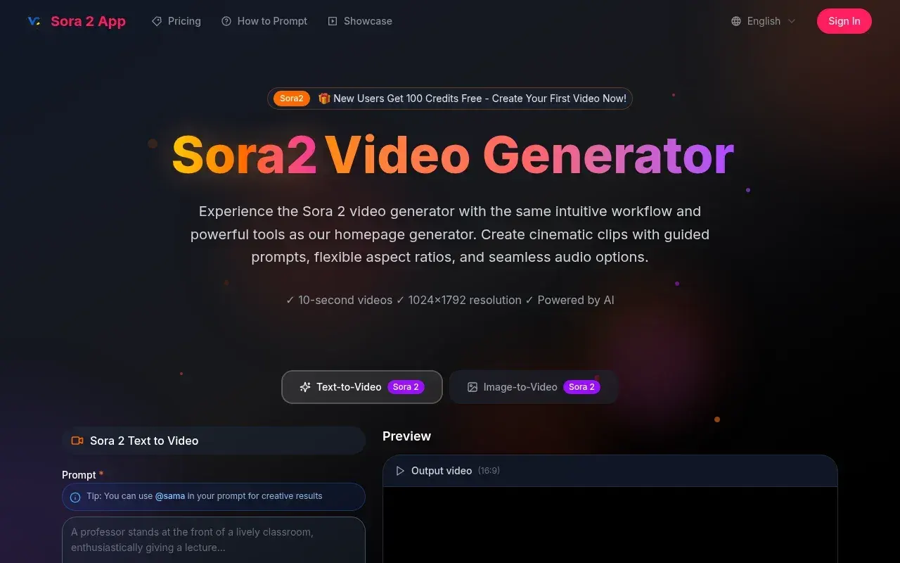 Sora 2 App screenshot and logo