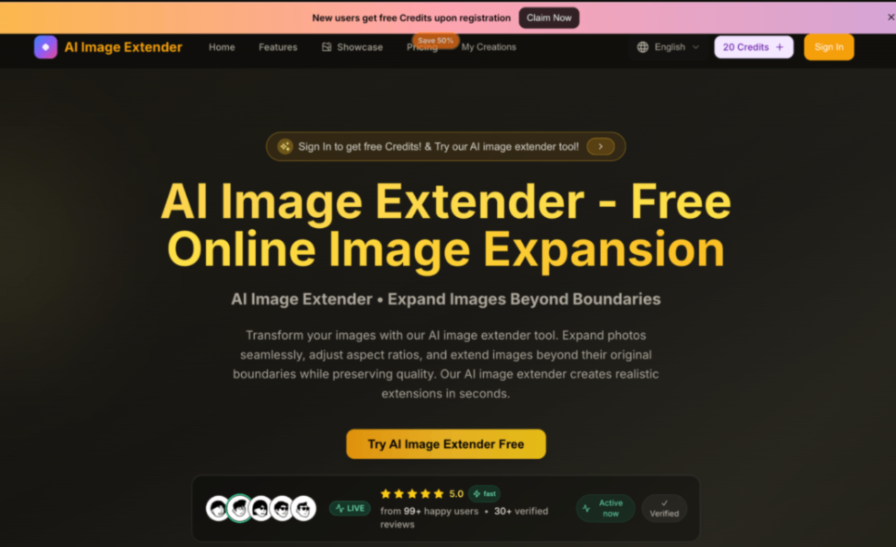 AI Image Extender screenshot and logo