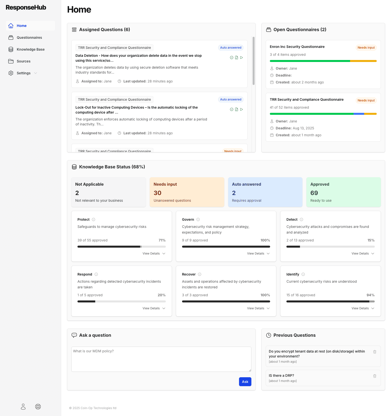 ResponseHub screenshot and logo