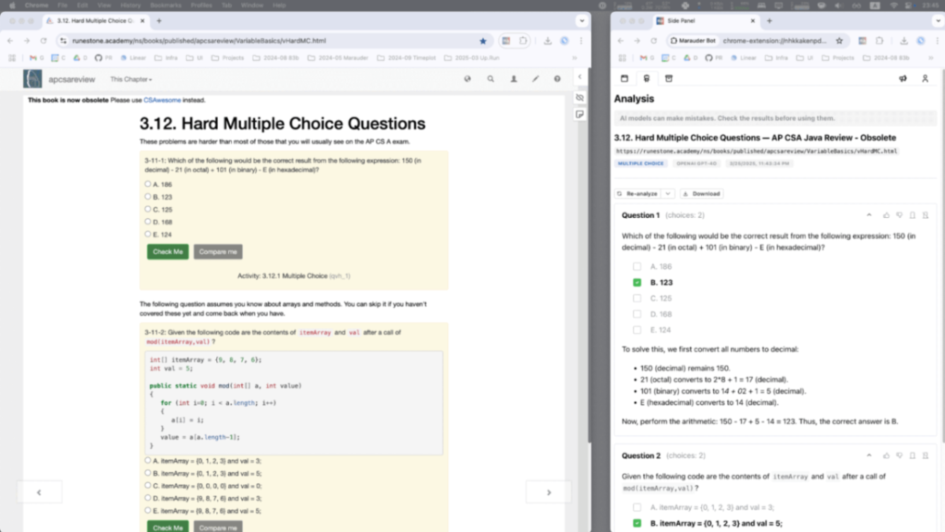 Marauder Bot screenshot and logo