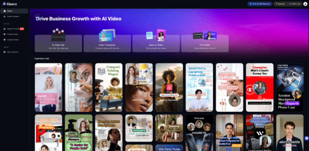 Keevx screenshot and logo