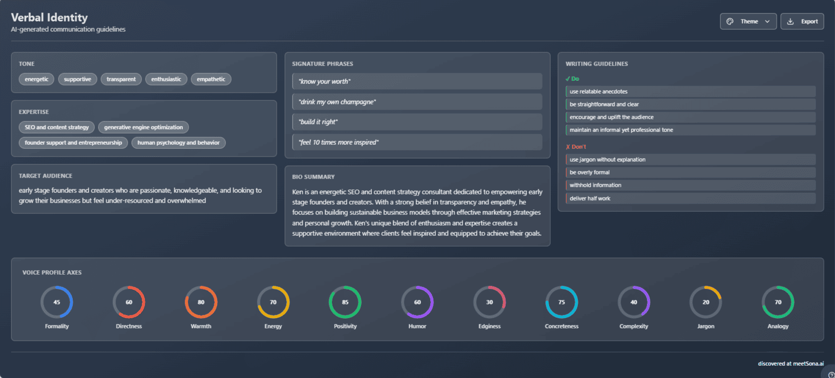 Meet Sona screenshot and logo