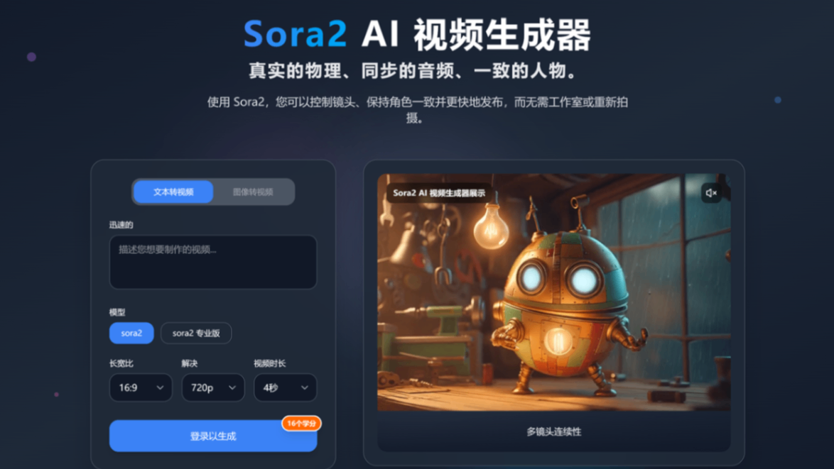 Sora2 screenshot and logo