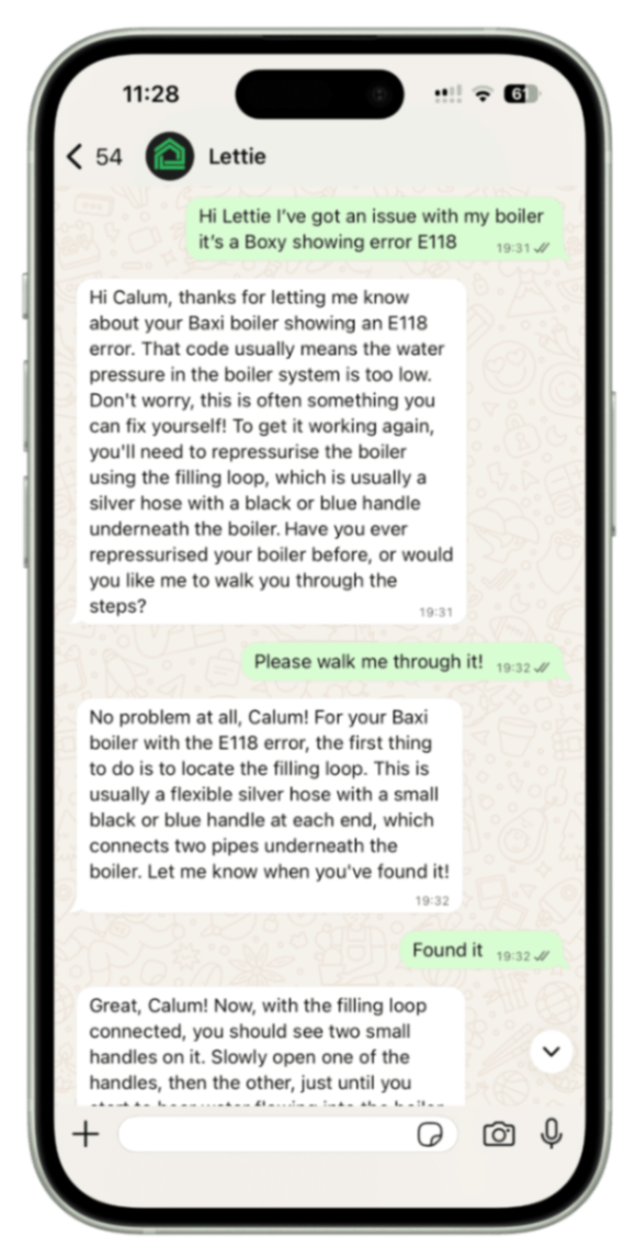 AskLettie screenshot and logo
