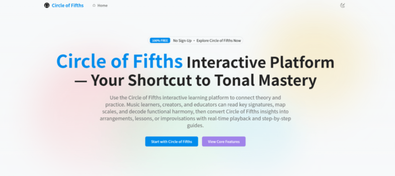 Circle of Fifths screenshot and logo