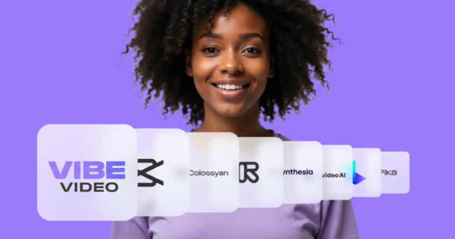 Vibe Video screenshot and logo